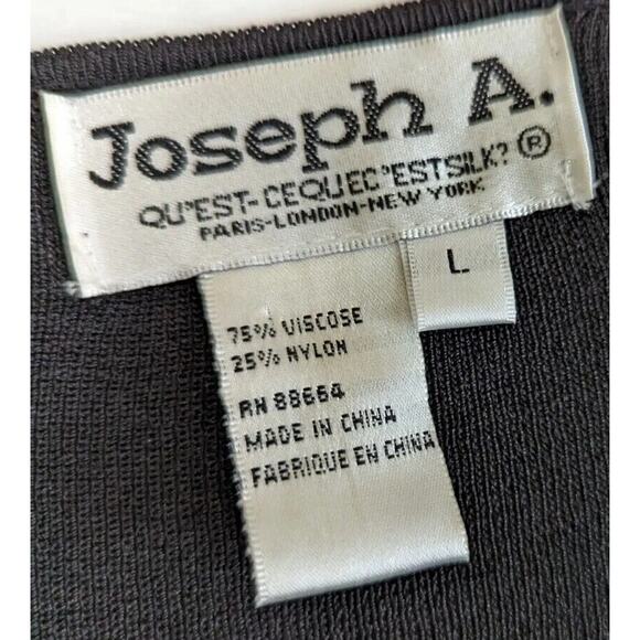 Vtge Joseph A Crochet Sweater Beaded Hem Sz L Bust 39" Length 23.5" - Picture 5 of 10